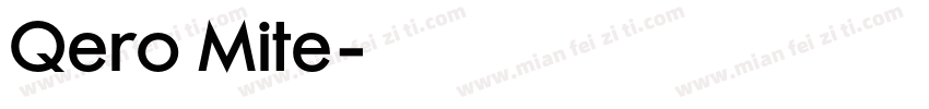 Qero Mite字体转换